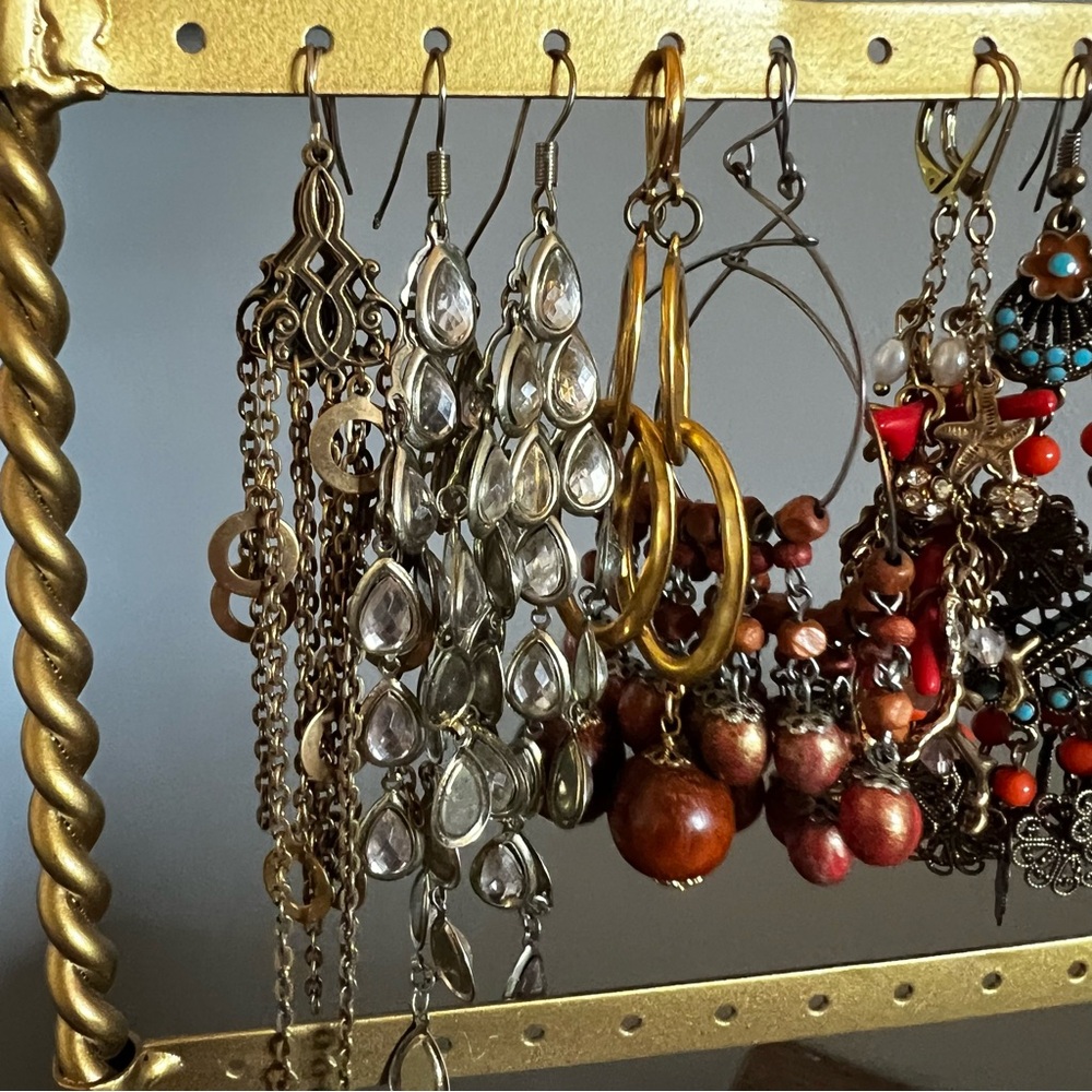 Assorted Gold Statement Earrings - image 4